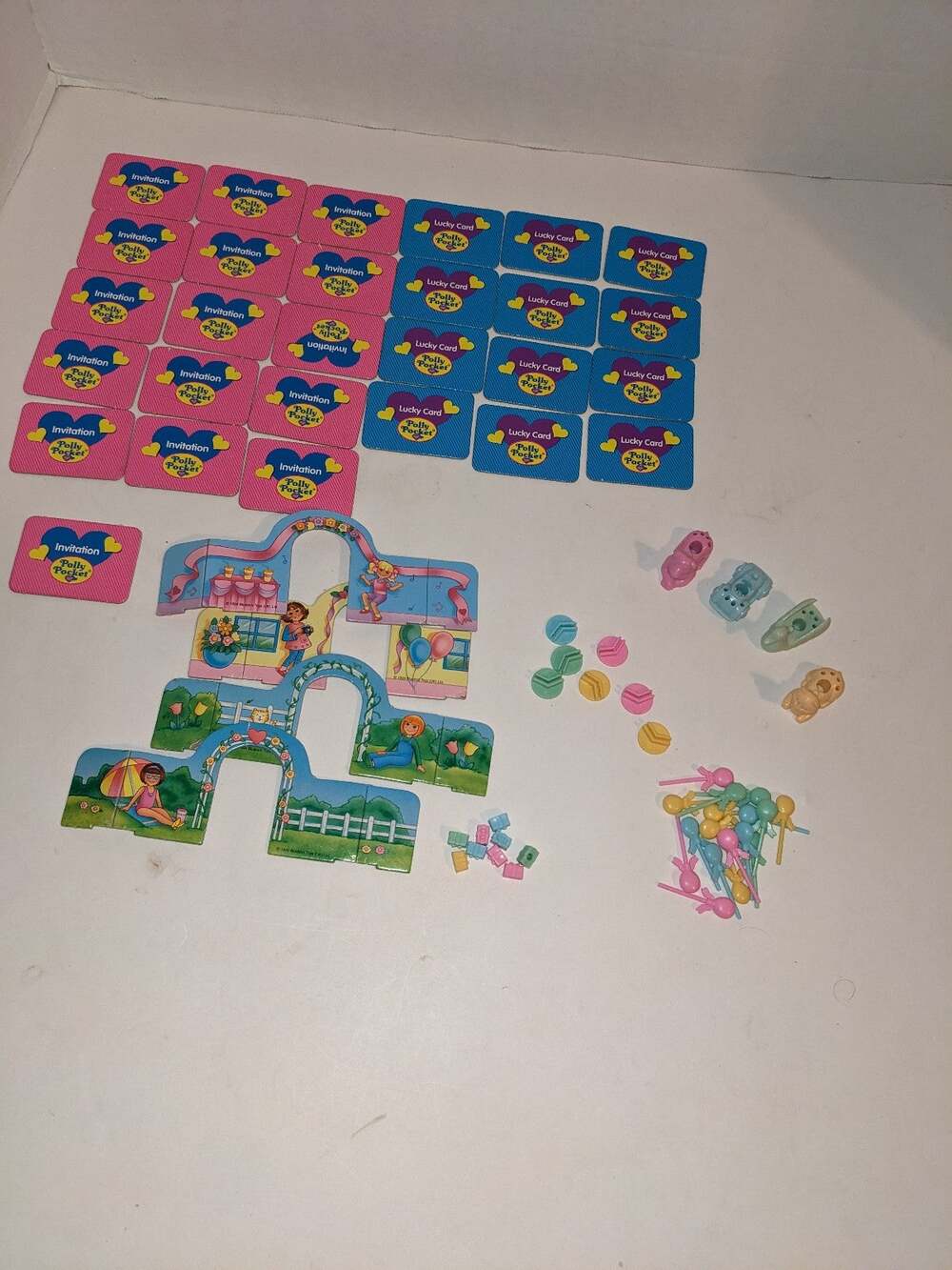 Polly Pocket Party Vintage Board Game Replacement Pieces Bluebird